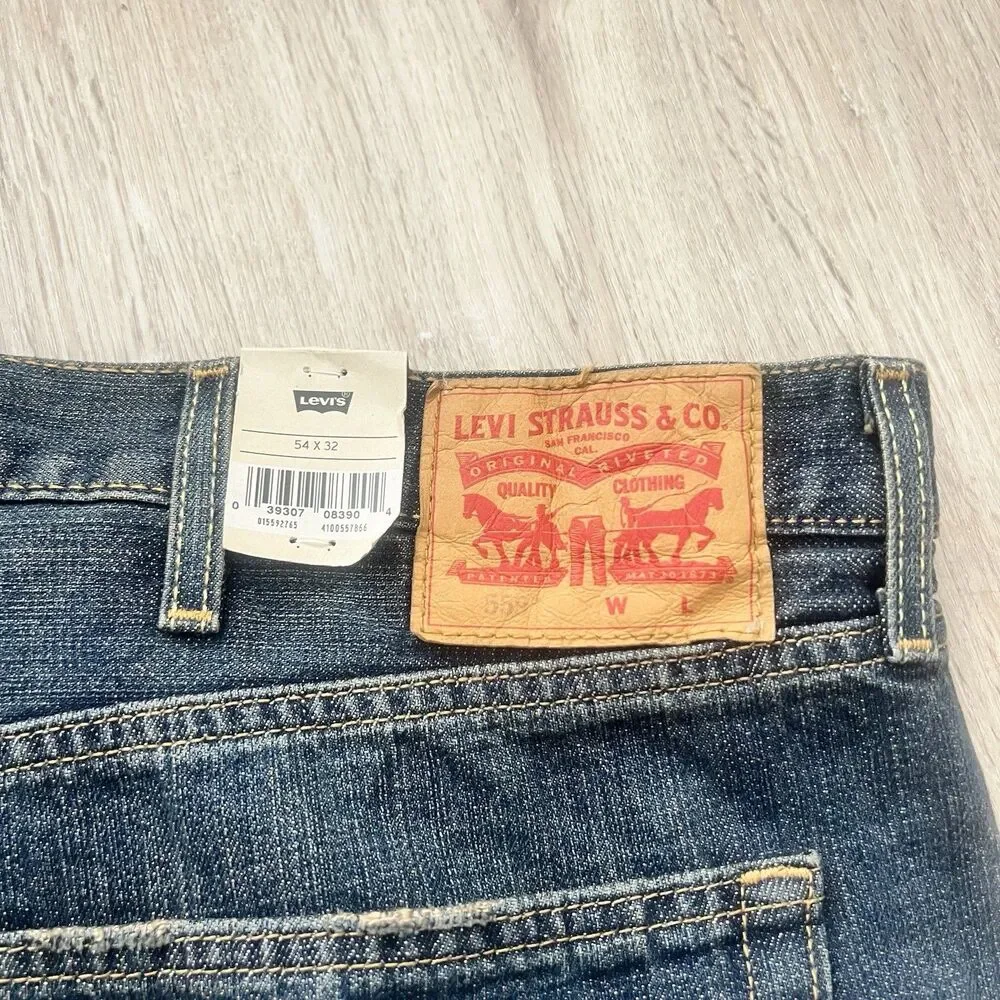 Levi's 559 Relaxed Straight Fit Jeans 54x32 W\ Stretch Big & Tall NWT RT$69
